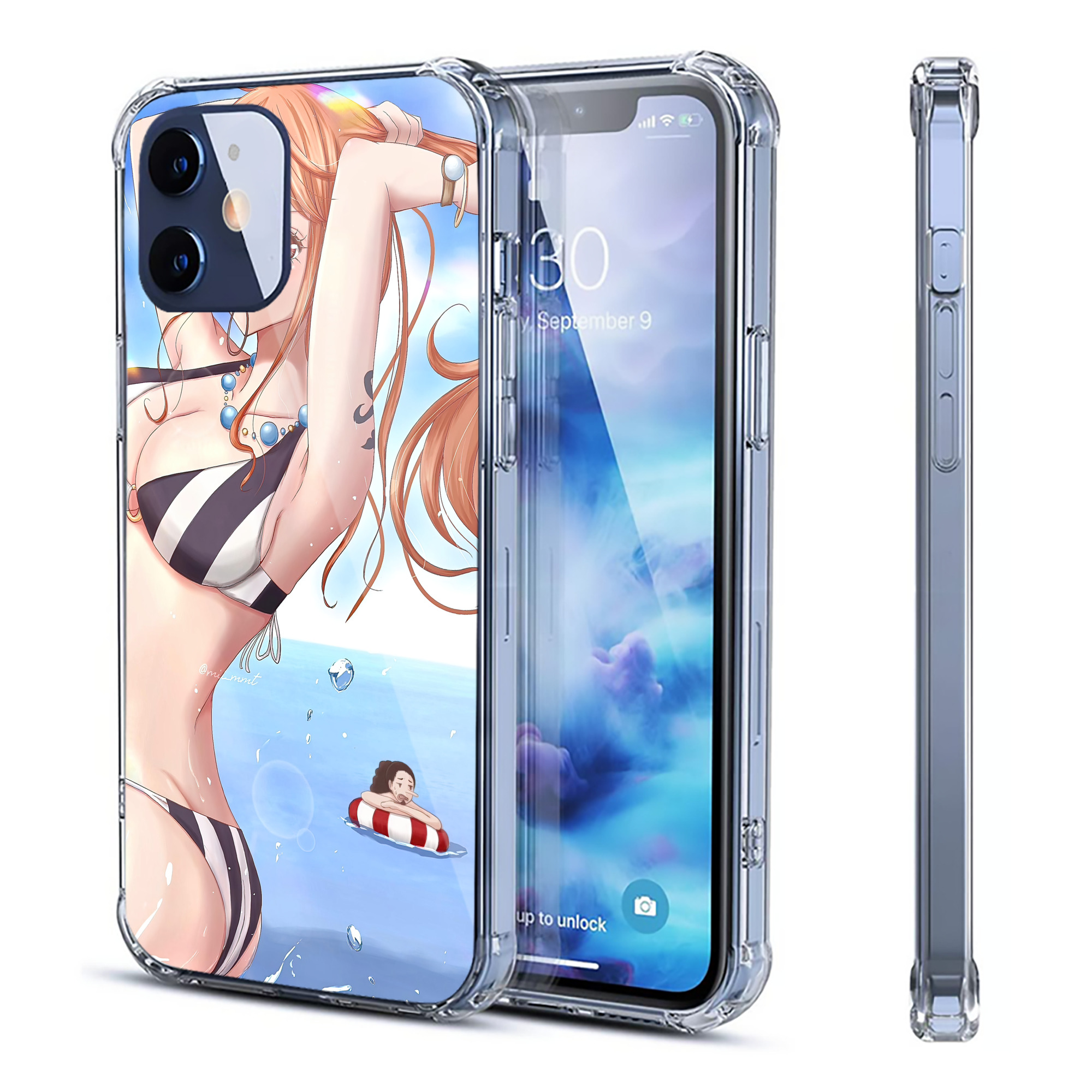 （画像用） ワンピース ONE PIECE 【iPhone 12シリーズ対応】透明スマホケース（クリアソフトケース）